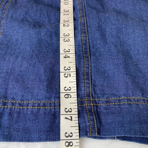 Soft Surroundings Women's Medium Julietta Chambray Linen Blend Cottage Prairie - Picture 8 of 8